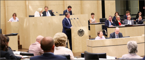 Blick in den Plenarsaal des Bundesrates w�hrend einer Sitzung